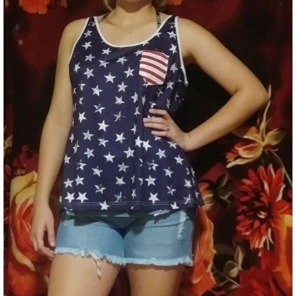 Fourth of July Top 2XL - Picture 4 of 6